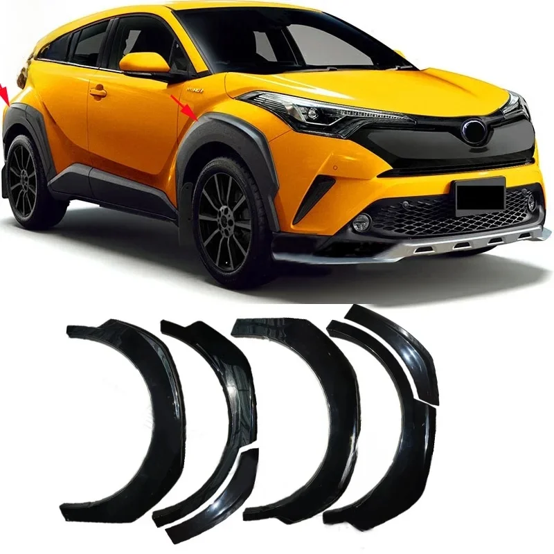 Akcesoria samochodowe niepomalowane nadkola nadkole 6 sztuk dla Toyota C-HR CHR 2016 2017 2018 2019 Car styling — zdjęcie 2