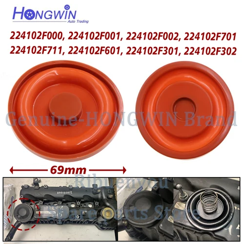 Cubierta de válvula para coche, membrana para Hyundai/Kia 2,2 CRDI 22410-2F000 22410 2F001 224102F701 224102F711 224102F601 224102F301 224102F302