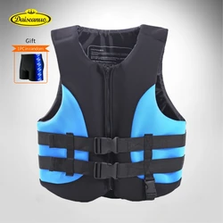 Surfing Life Jacket for Adult, Waterproof Neoprene Vests, Snorkel, Surf, Water Ski, Kayak Safety Equipment, Jackets, Swim Trunk