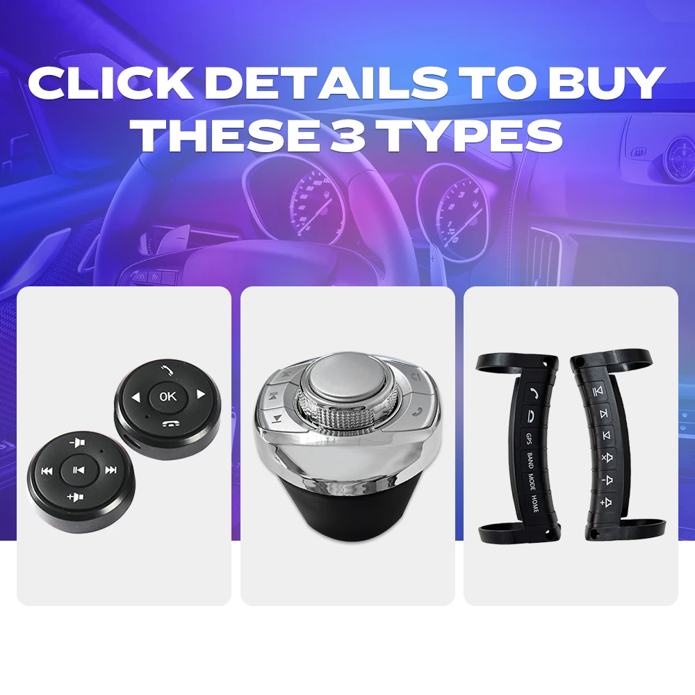 Universal Wireless Car Steering Wheel Control Multi-function Button Car DVD Player GPS Navigation Radio Remote Control Button