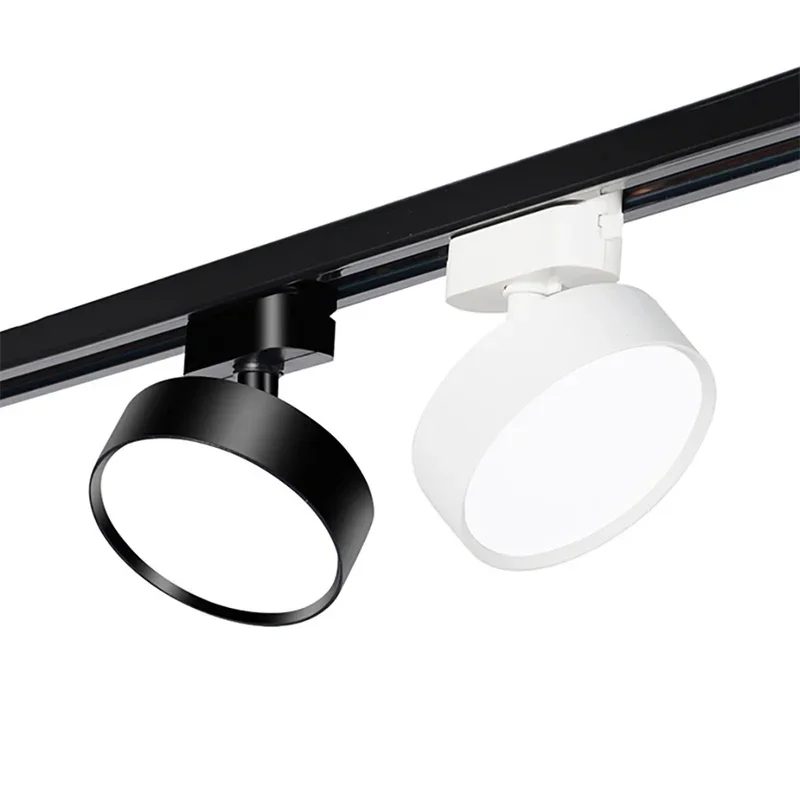 360 ° Verstelbaar Rond Led Track Licht Dimbaar Huis Verlichtingssysteem 15W 18W 20W 24W 30W 36W Aluminium Beweegbare Cob Led Spoor Licht - afbeelding 2
