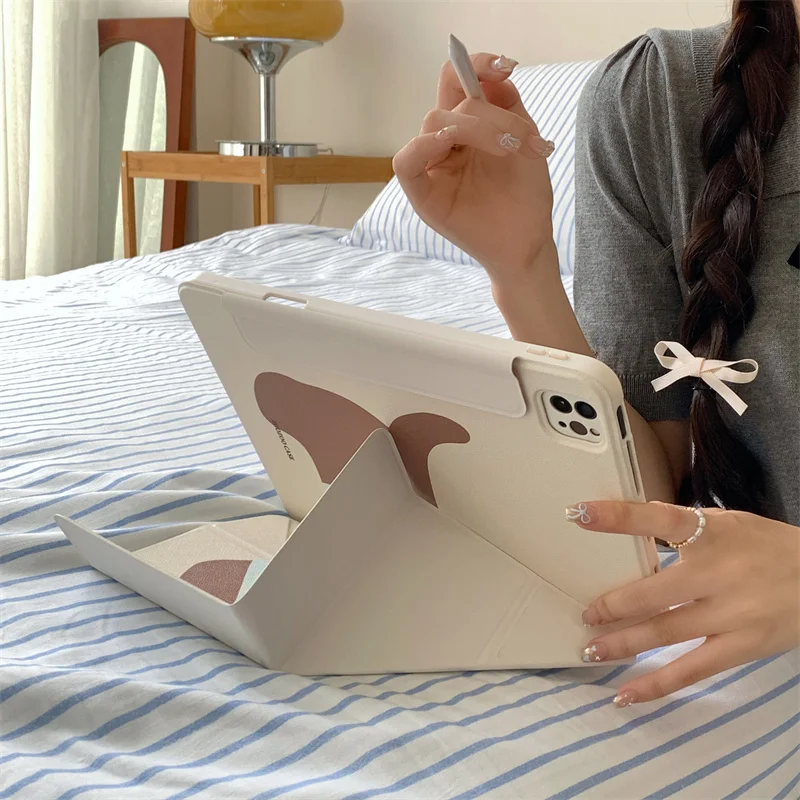 Cute Cartoon Puppy Case For Apple iPad Air 2024 13 inch Pro 11\'\' 12.9 inch Air 5/4 10.9 10th 7/8/9 10.2 10.5 inch Cover Cases