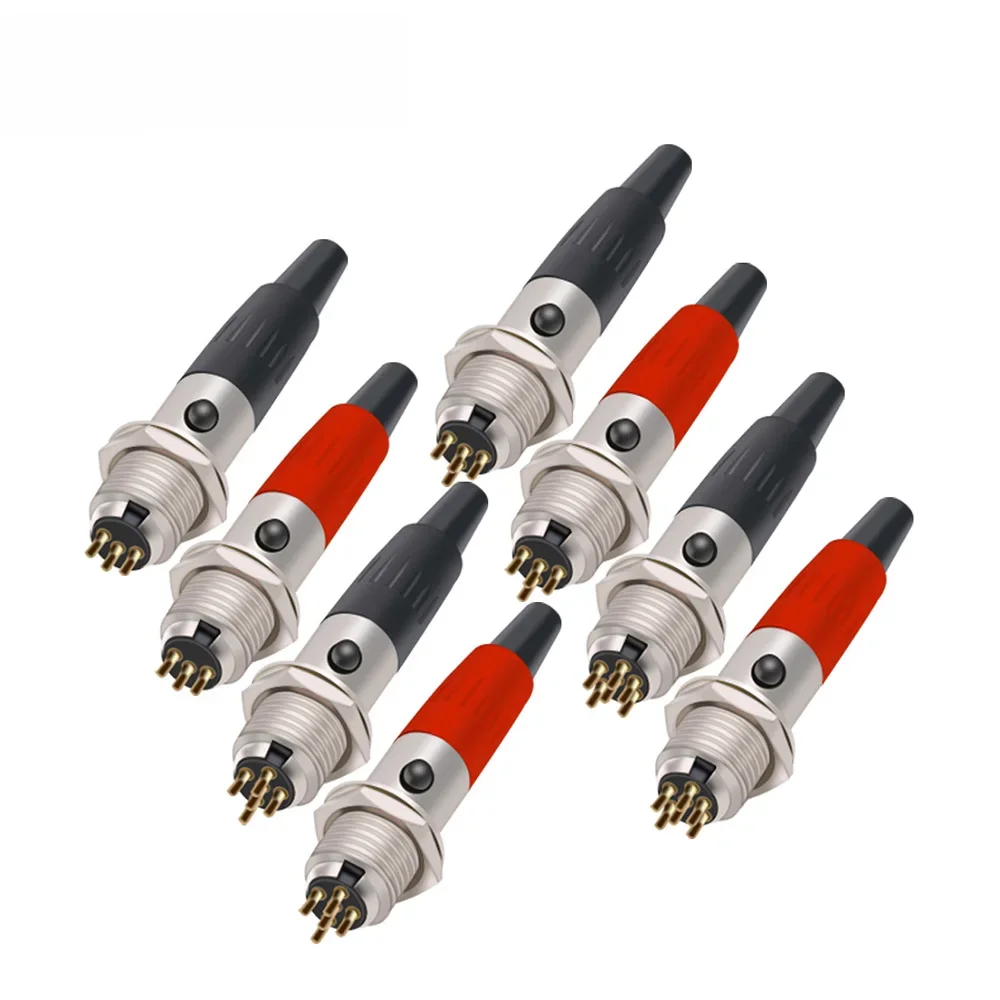 1set Mini XLR 3/4/5/6Pins Weibliche Stecker + Stecker Buchse Kleine XLR audio Mikrofon Stecker MIC für Kabel Löten Gerade