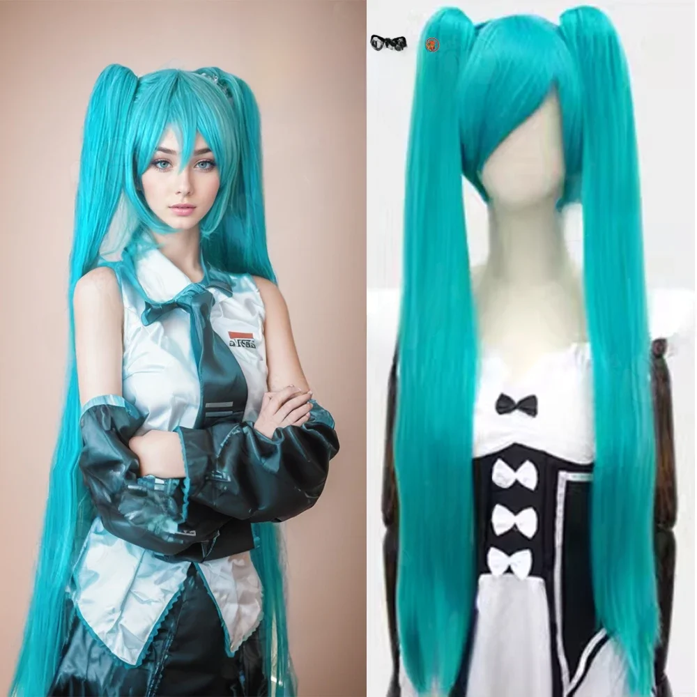 HSIU 80Cm długa prosta spinka do kucyka peruka do cosplay wysokiej temperatury włókno syntetyczne peruki Anime Party kucyk peruki na przyjęcie 14 kolorów — zdjęcie 2