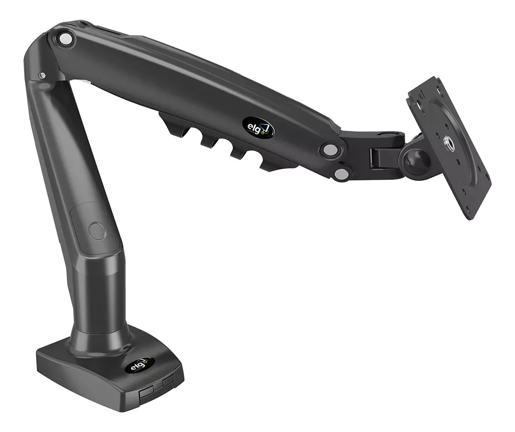 Suporte Articulado Monitor 17 a 30 Polegadas VESA Pistão a Gás F90 Mesa Escritório Ajustável Ergonômico Resistente