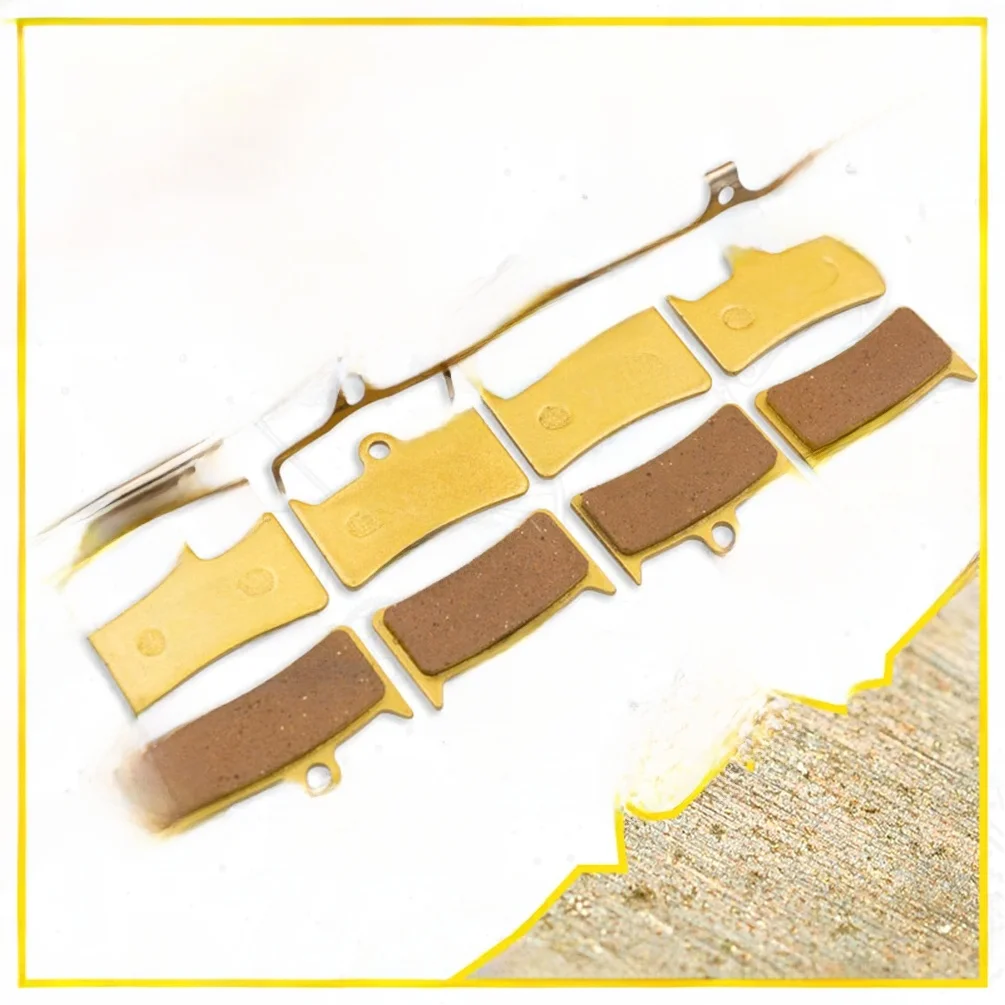 AliExpress COOMA SPORT Bicycle Disc Brake Pads for Hope Tech Evo V4 Hydraulic Caliper. 4 Pairs, Gold Full Metal