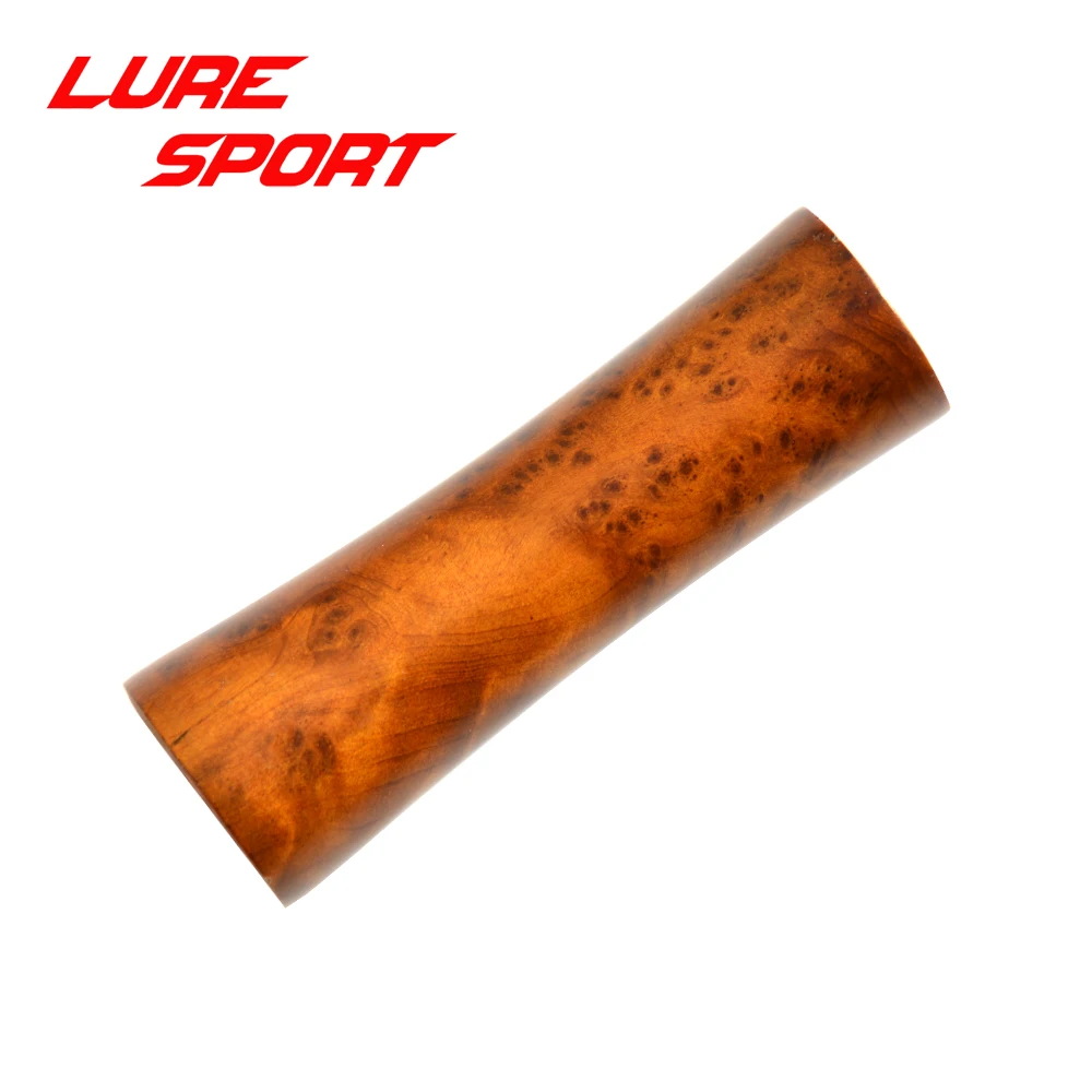 LureSport 2 pcs Wood Handle 8cm Camphorwood BlackWood grip Rod Building Component Repair Fishing Pole DIY Accessory