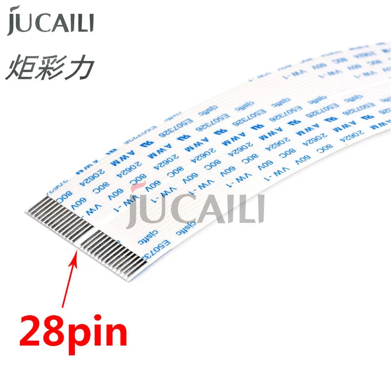 Jucaili 4PCS Roland VS640 DX7 Printhead สาย28Pin 29Pin FFC Flat วันที่สำหรับ Roland RA640 XF640 RF640a Inkjet เครื่องพิมพ์