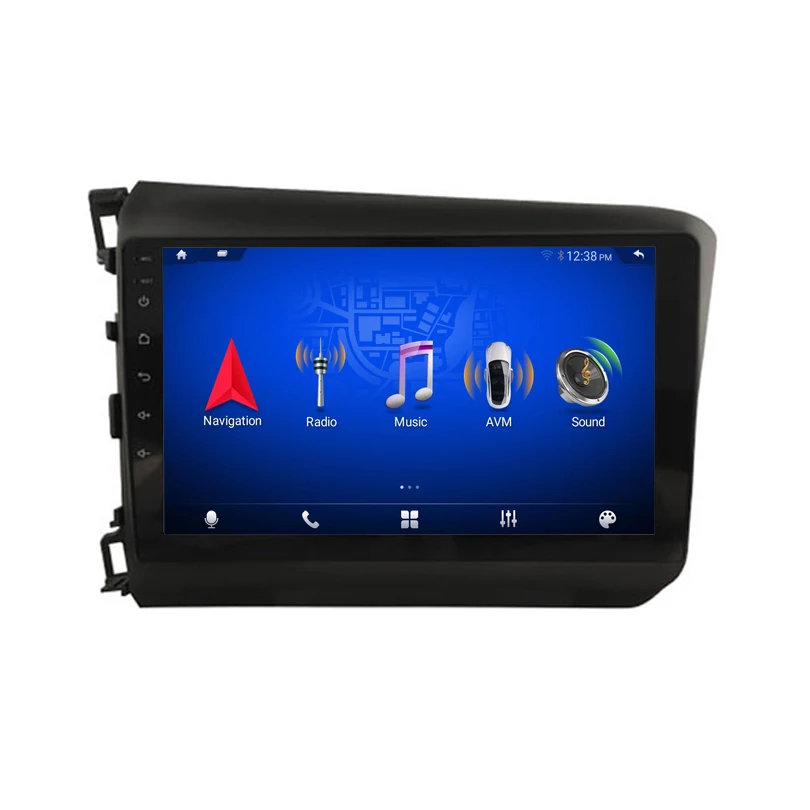 Android Car Radio Stereo 9 inch GPS Navigation For Honda CIVIC 2012-2015 Car Multimedia Player with Carplay