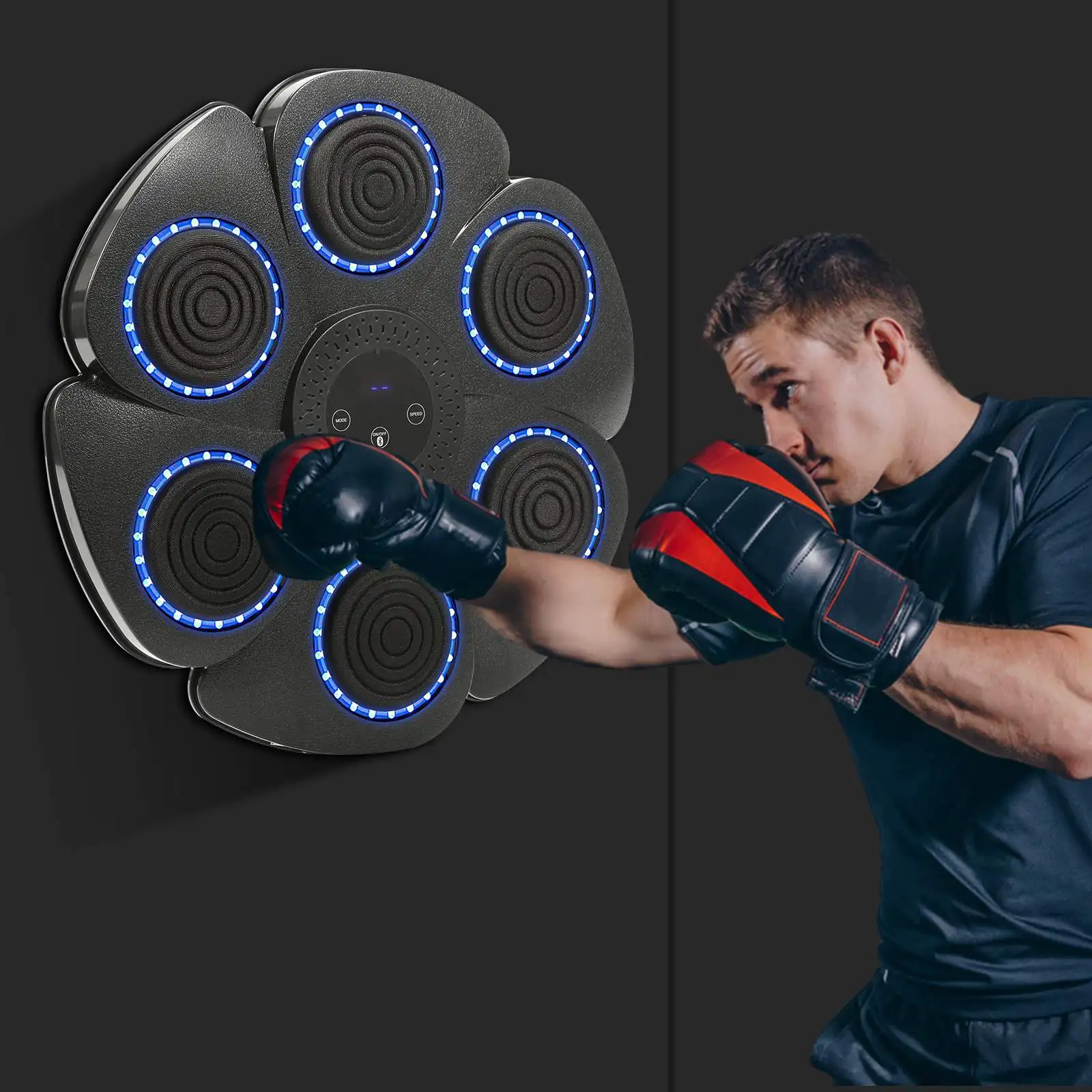 آلة الملاكمة الموسيقية الذكية، تمرين إيقاع دودج وحرق الدهون، اللياقة البدنية المنزلية الألعاب لتخفيف القلب والإجهاد