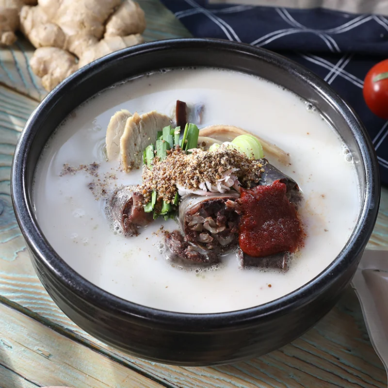 Cheonan Byungchun Sundae soup, Pork soup (3 packs of broth, 3 packs of Sundae/pork intestines)