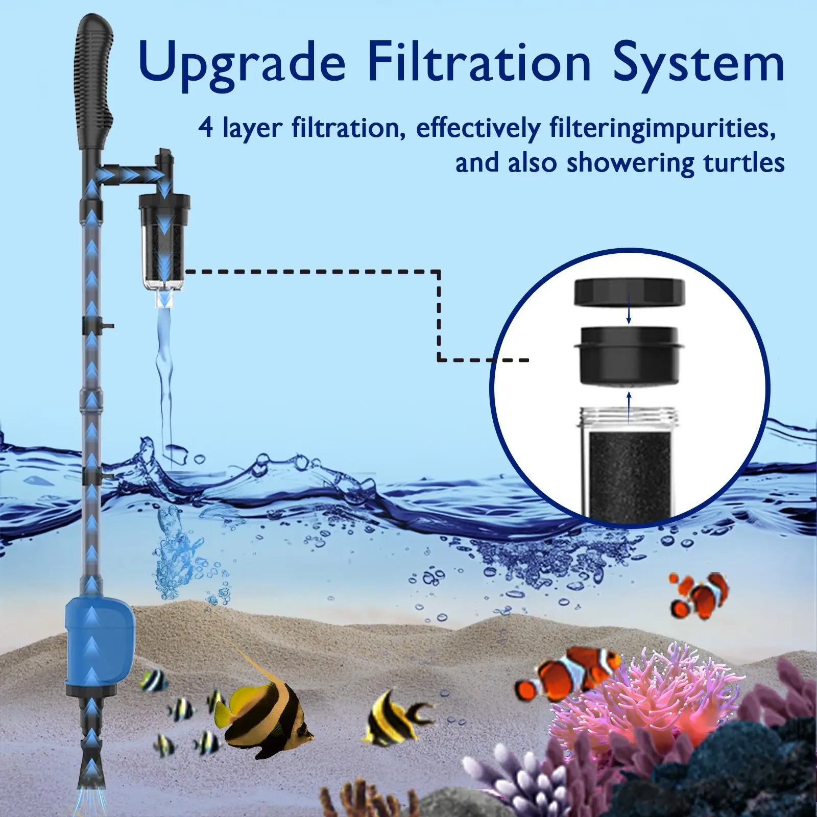 Electric Aquarium Gravel Cleaner 4
