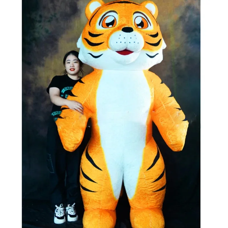260Cm Tijger Opblaasbare Mascotte Tighnari Pluche Mascotte Kostuums Wandelen Volwassen Maat Carnaval Kostuums Feest Cosplay Kleding - afbeelding 2