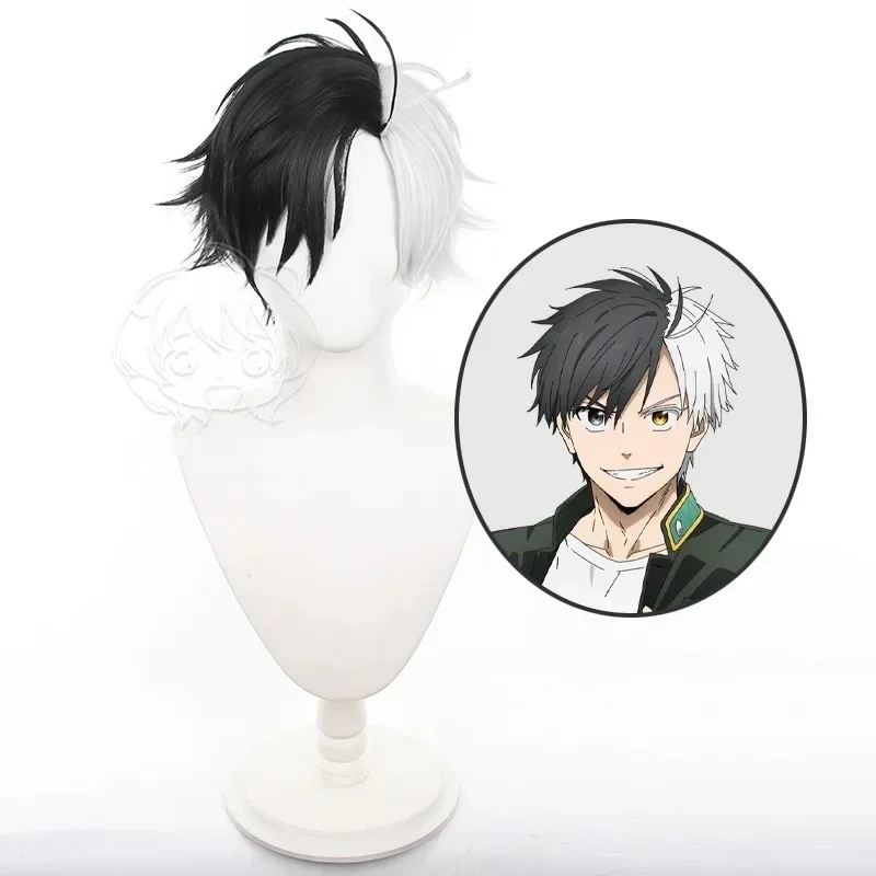 Anime Haruka Sakura Cosplay Perruque, Coupe-Vent, Cheveux Synthétiques, Court, Accessoires de ixd'Halloween, 30cm