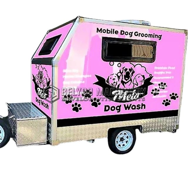 Mobile dog shops wash and grooming