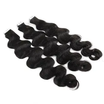 20片/包 無縫貼合真人髮接髮 100%真人發波浪捲接髮 10 最佳銷售 膠帶式接髮 - №6