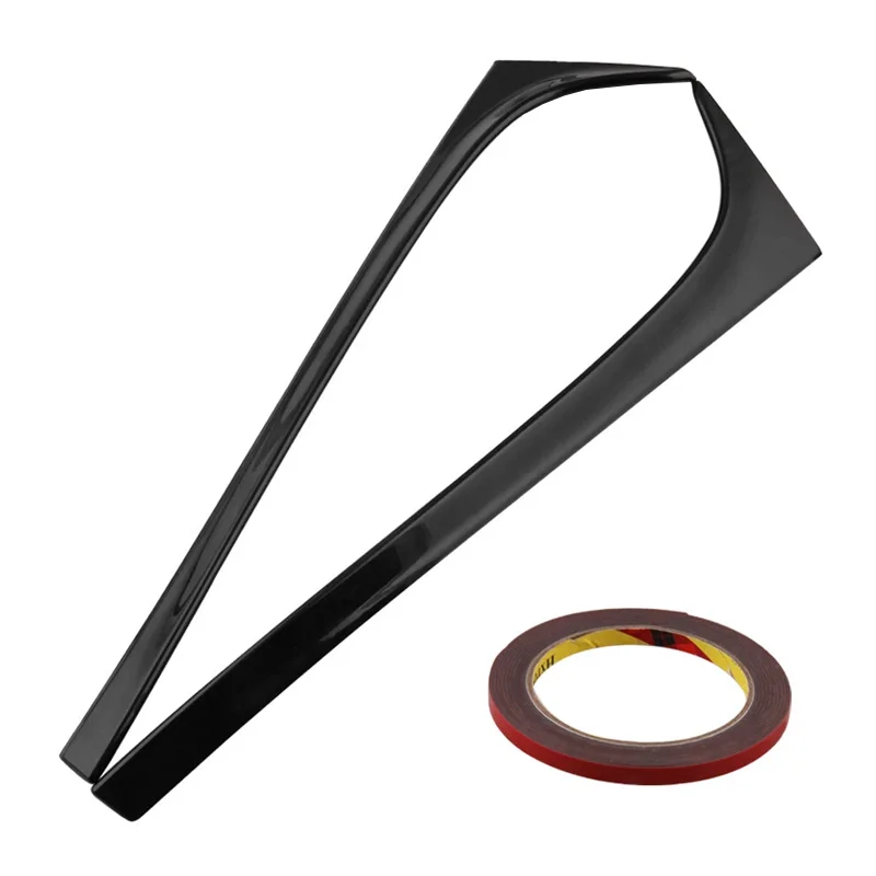 Black Painted Car Rear Spoiler Side Wing Lip Window trim For Volkswagen Accessories VW Golf 7 MK7 Standard 2014-2018