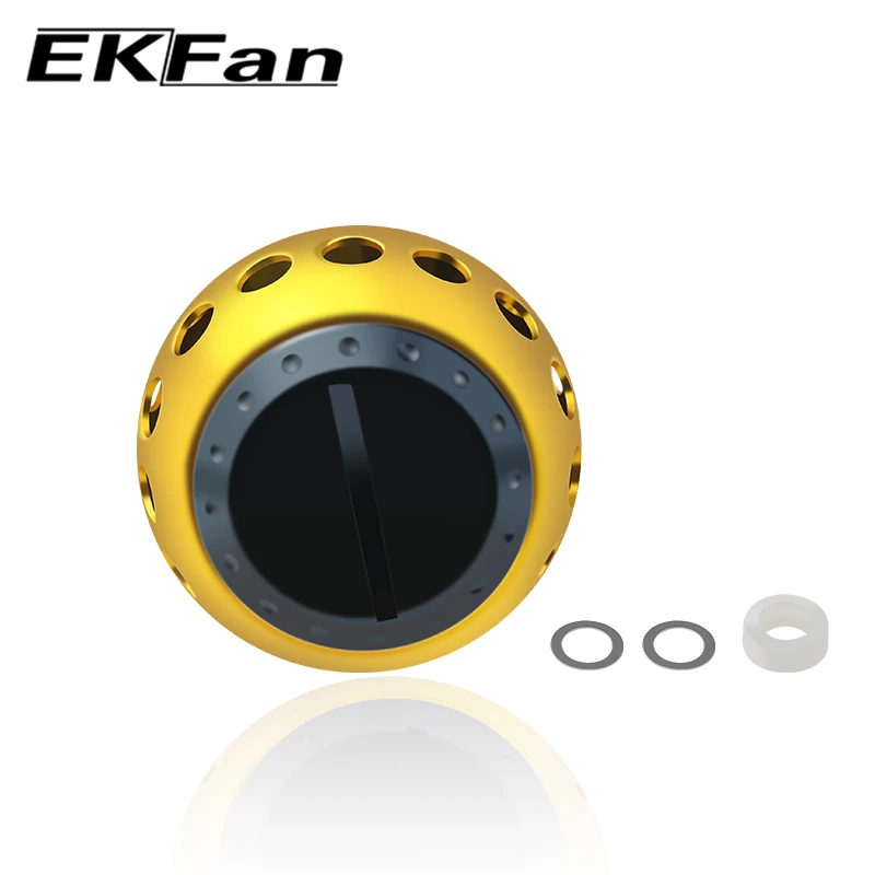 EKFan 39MM Aluminum Alloy Round Fishing Reel Handle Knobs For 1000-5000 Spinning Reels Fishing Tackle Accessory