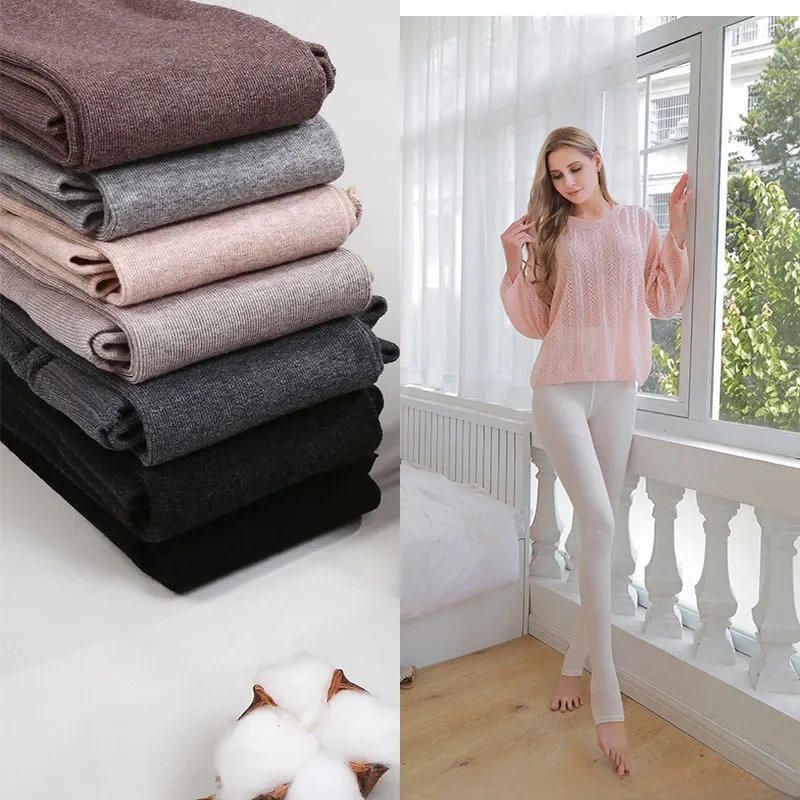 Collants en coton de haute qualité pour femmes, version coréenne du nouveau legging élastique valide pour les pieds