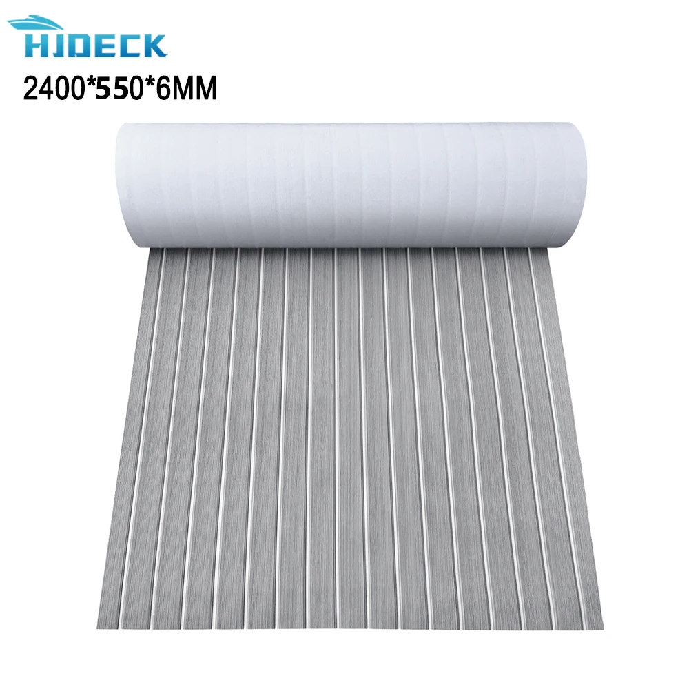 

2400*550*6mm Non-Slip Mat For Yachts EVA Floor Refitted Carpet Full-Size Simple And Tailorable Modified Mats Motorboat Pads