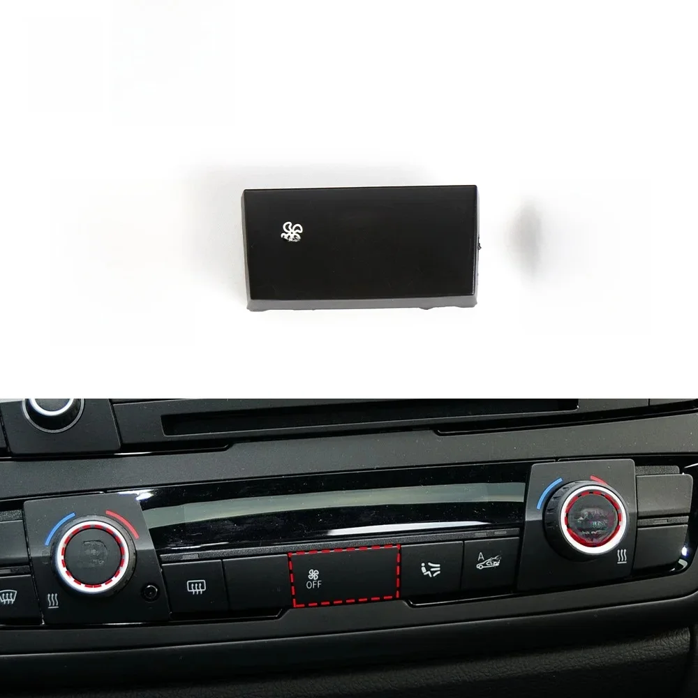 Couvercle de bouton de vitesse de ventilateur de panneau de commande de climatisation de chauffage de climatisation automatique pour BMW série 1 3 X1 F30 F20 E90 F34 E84 F48