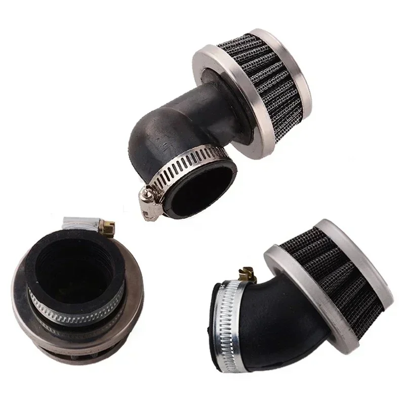 Filtres à Air pour moto 28mm 32mm 35mm 38mm 42mm universel ATV Scooter Pit Dirt Bike droite incurvée droite Mini filtre à Air nettoyeur