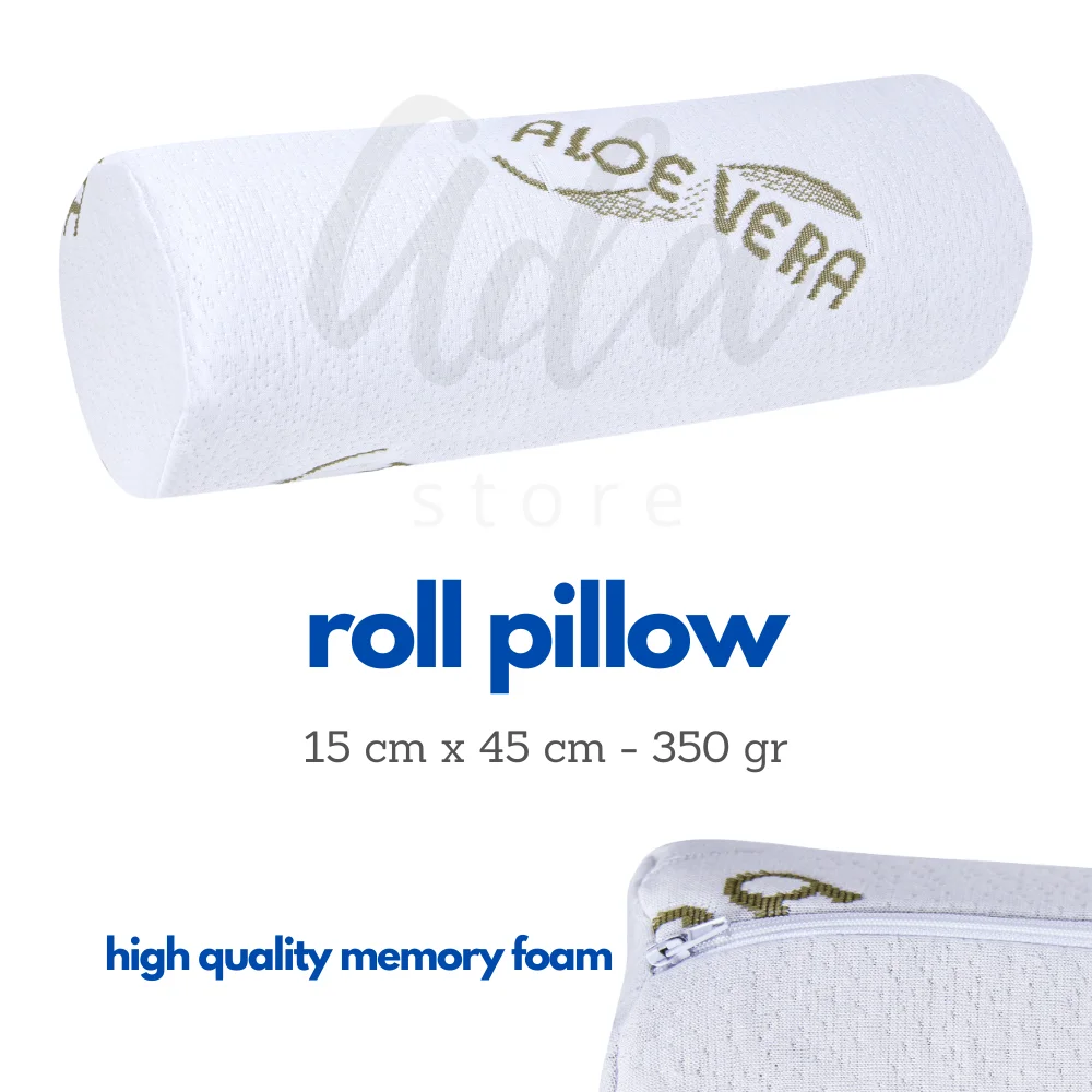 

Visco Orthopedic Roll Pillow 45x15cm Roll Shape Blankets Sleep Pillow Cushion Neck Knee Leg Spacer Back Lumbar Cervical Spine