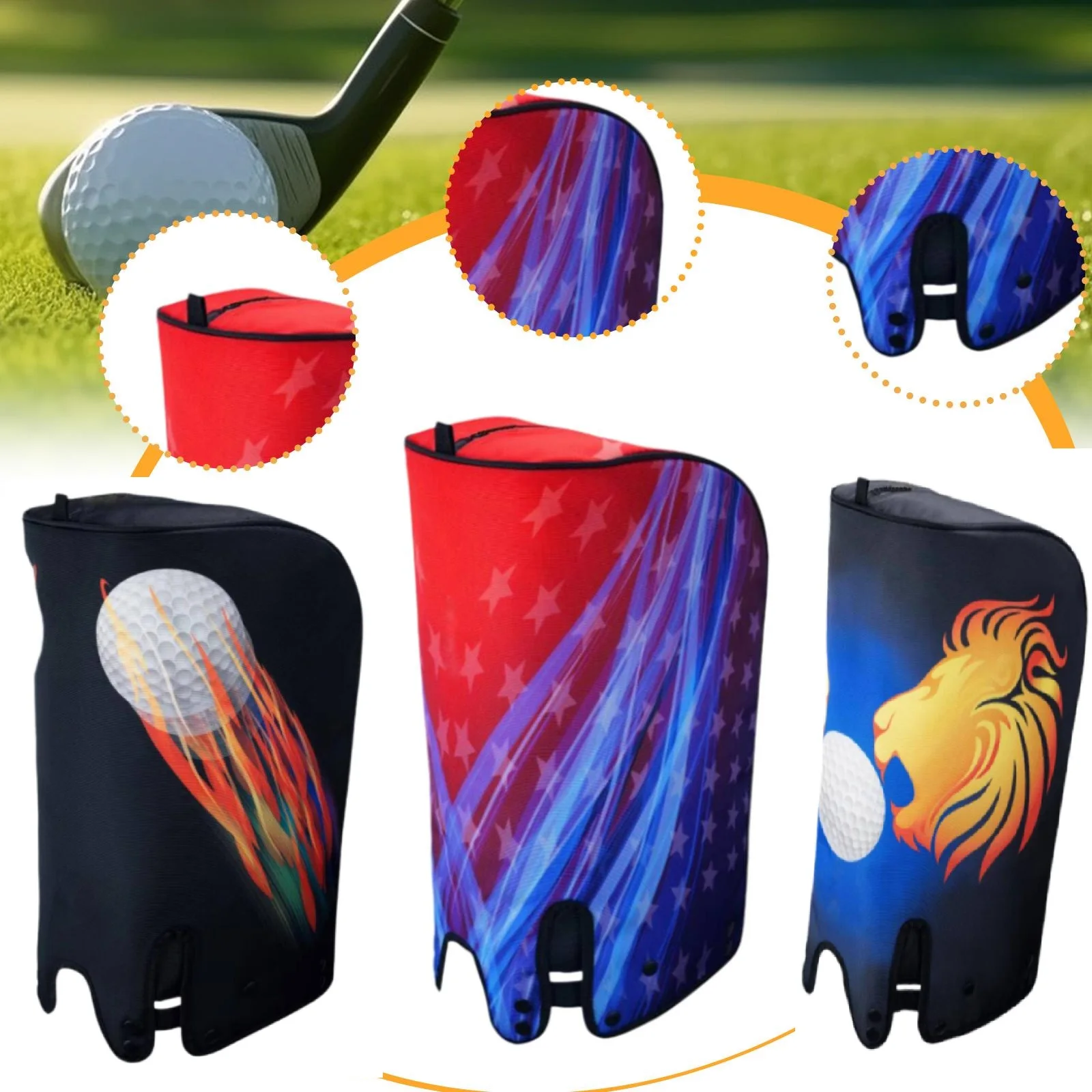 Golf Bag Cover Travel Rain Cover Dustproof Club Protection Waterproof Hood Cape for Outdoor Men Women Golfer Golf Accessories