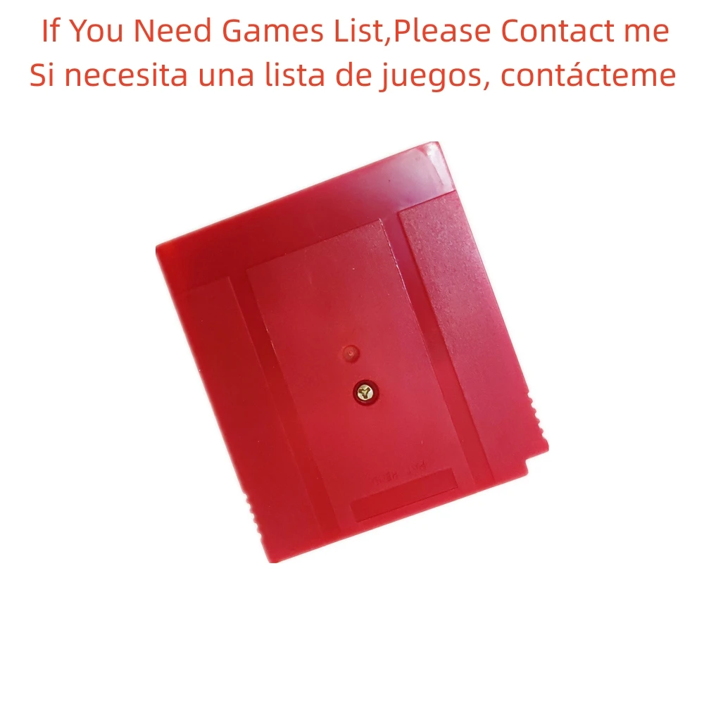 Cartucho de juego 61 en 1 para GBC, consola de juegos portátil GBA SP, GBM, sin repetición de juegos, Color Rojo