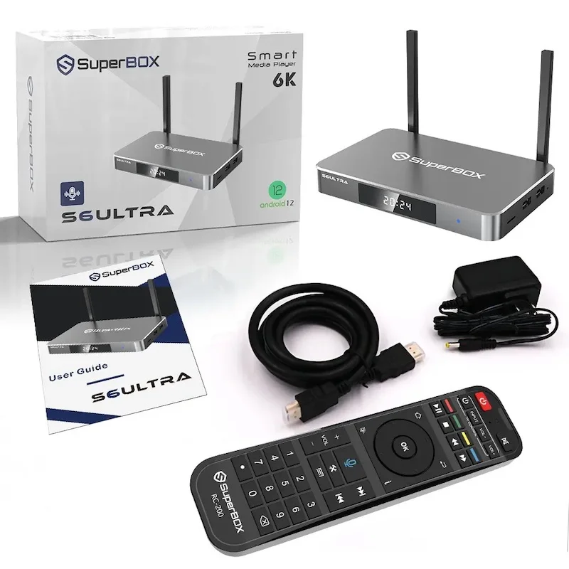 Promo Sales on SuperBox S6 Ultra, 6K Ultra HD with Premium Apps-Voice Remote Buy 5 get 2 free