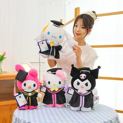 Sanrioアニメぬいぐるみ、ccinnoroll my Agekromi Hello Kitty Pes卒業ぬいぐるみ、カワイイぬいぐるみ、卒業式ギフト、30cm