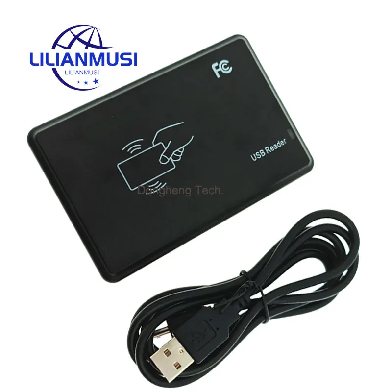 1pc RFID Reader USB Port EM4100 TK4100 125khz ID Contactless Sensitivity Smart Card Support Window System Linux