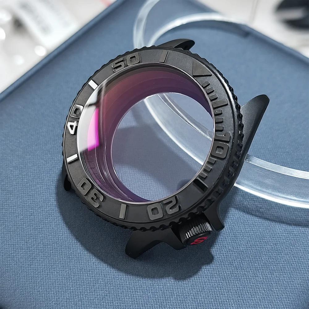 42mm-watch-case-for-nh35-36-black-frosted-stainless-steel-case-red-ar-sapphire-glass-case-fits-nh36-35-movement-fits-22mm-band