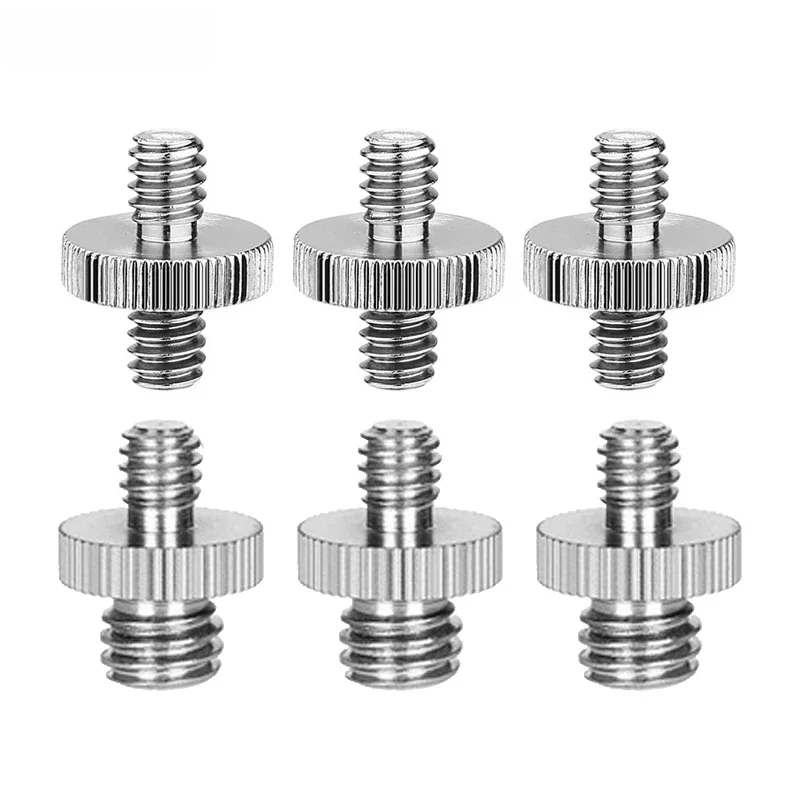1/4 Zoll auf 1/4 3/8 Zoll männlicher Kameraschraubenadapter Stativschraubenadapter Innengewinde für Kamerastativ Einbeinstativ Ringlicht