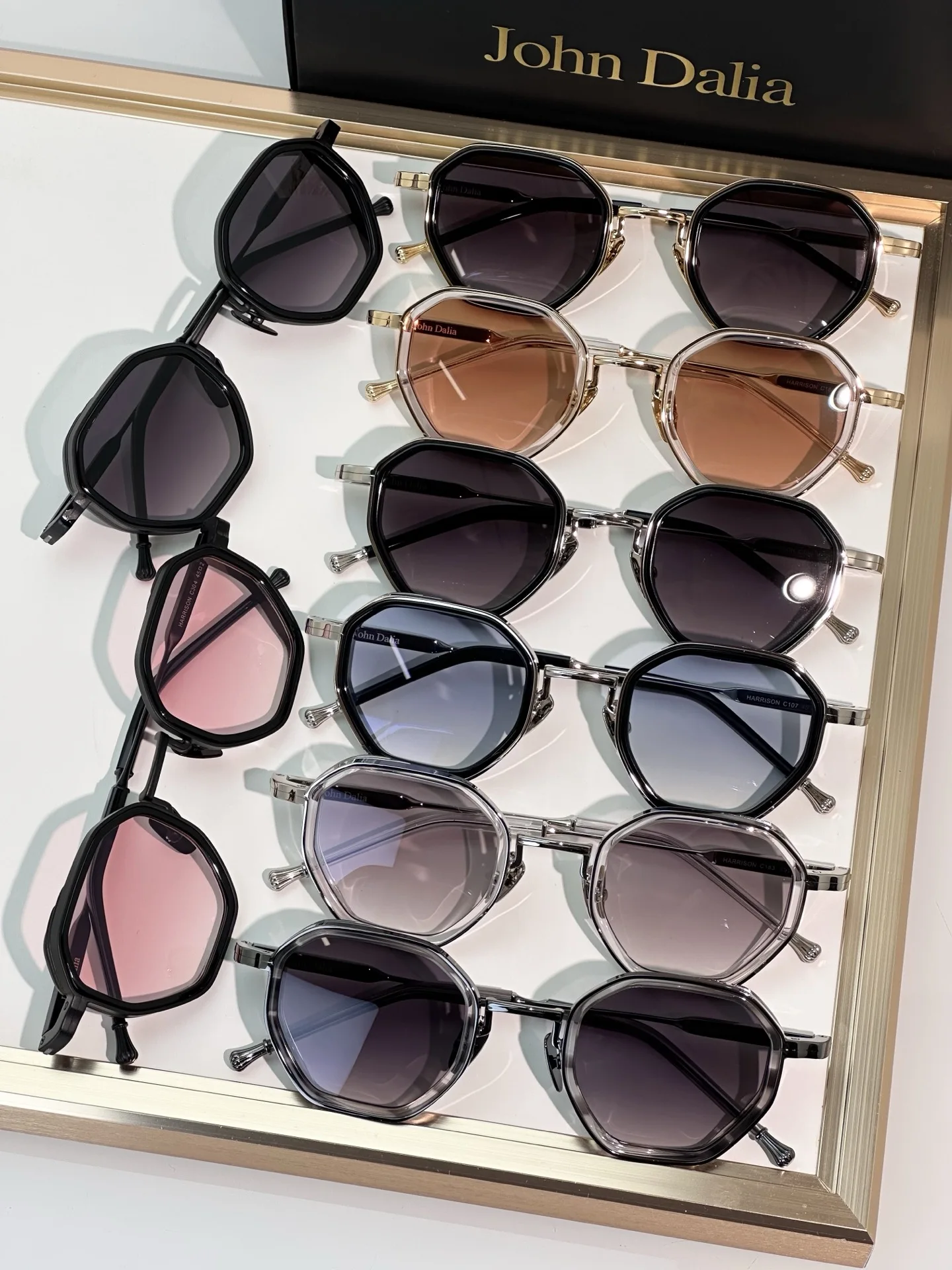 

Оригинальные дизайнерские новые модные солнцезащитные очки JOHN DALIA JD Harrison для отдыха и бизнеса, стильные мужские и женские очки для пар с коробкой