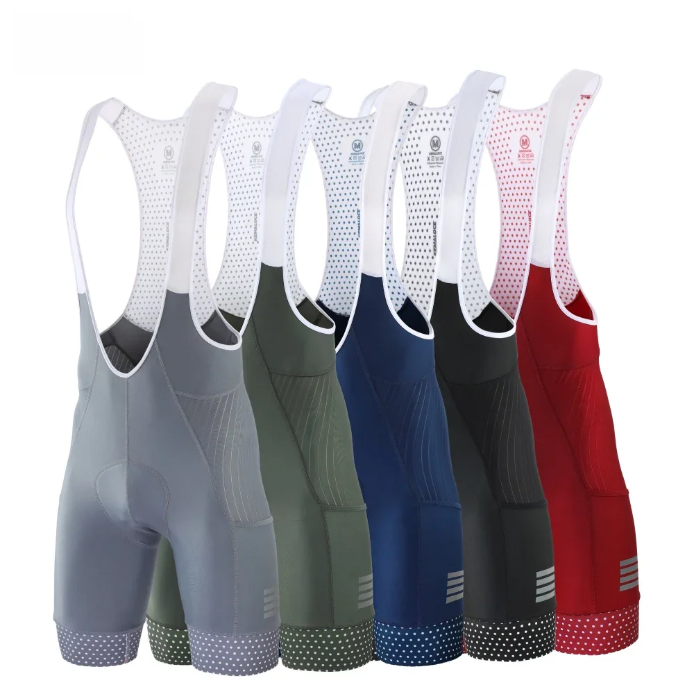 AliExpress KEMALOCE Cycling Bib Shorts With Side Pockets Man Blue&Grey&Red Bike Shorts Gel Pad High Quality Compressed Bicycle Bib Pants