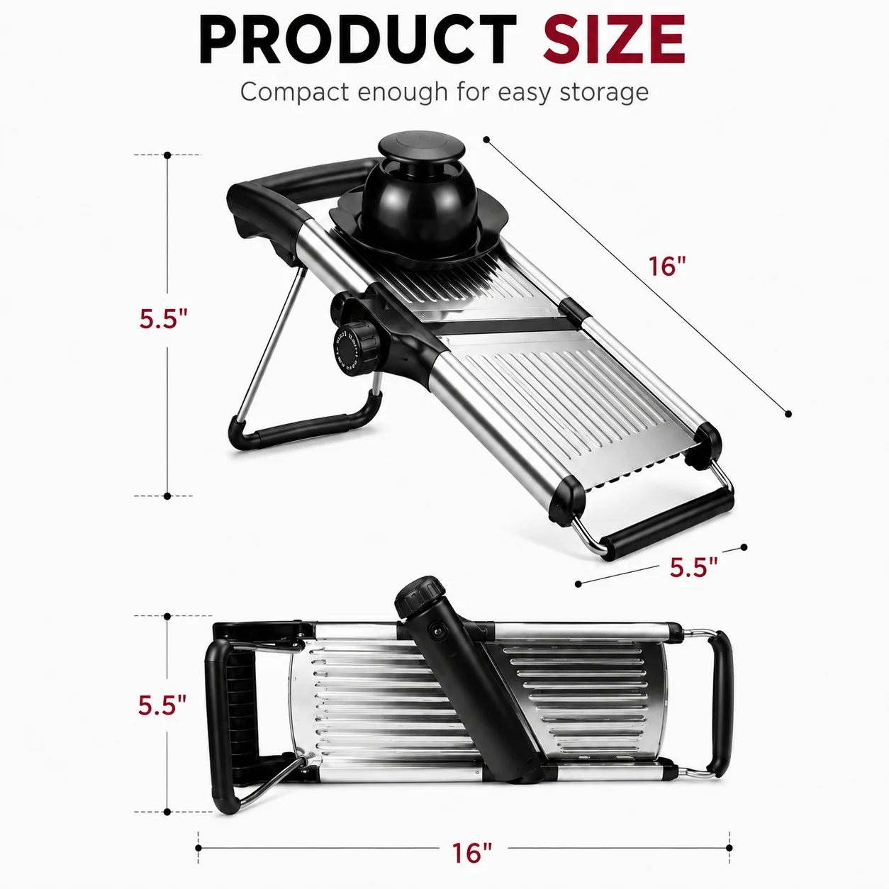 Versatile Grater Board With Interchangeable Stainless Steel Blades And A Built-In Storage Case For Compact Organization