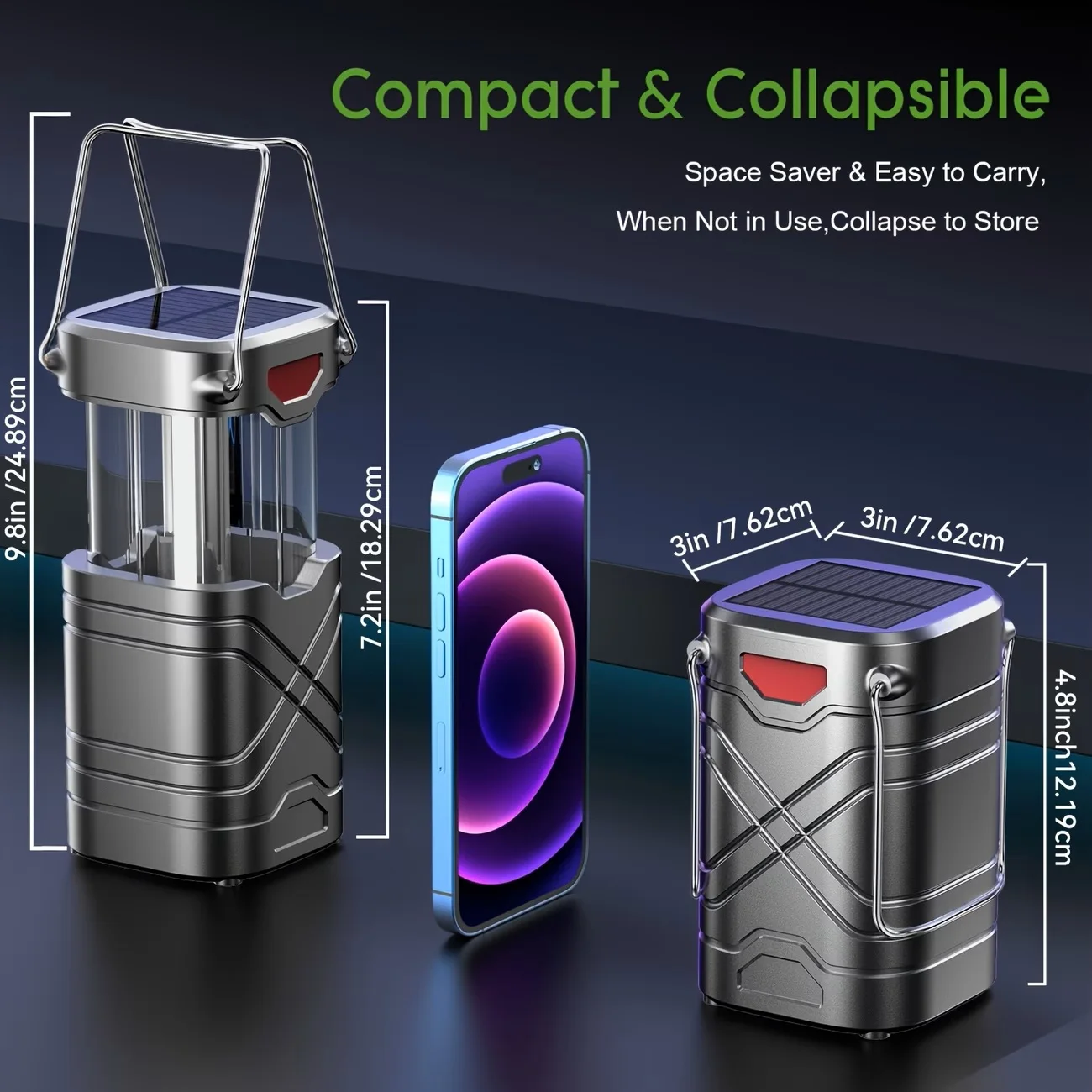 Rechargeable Solar Camping Lantern 4
