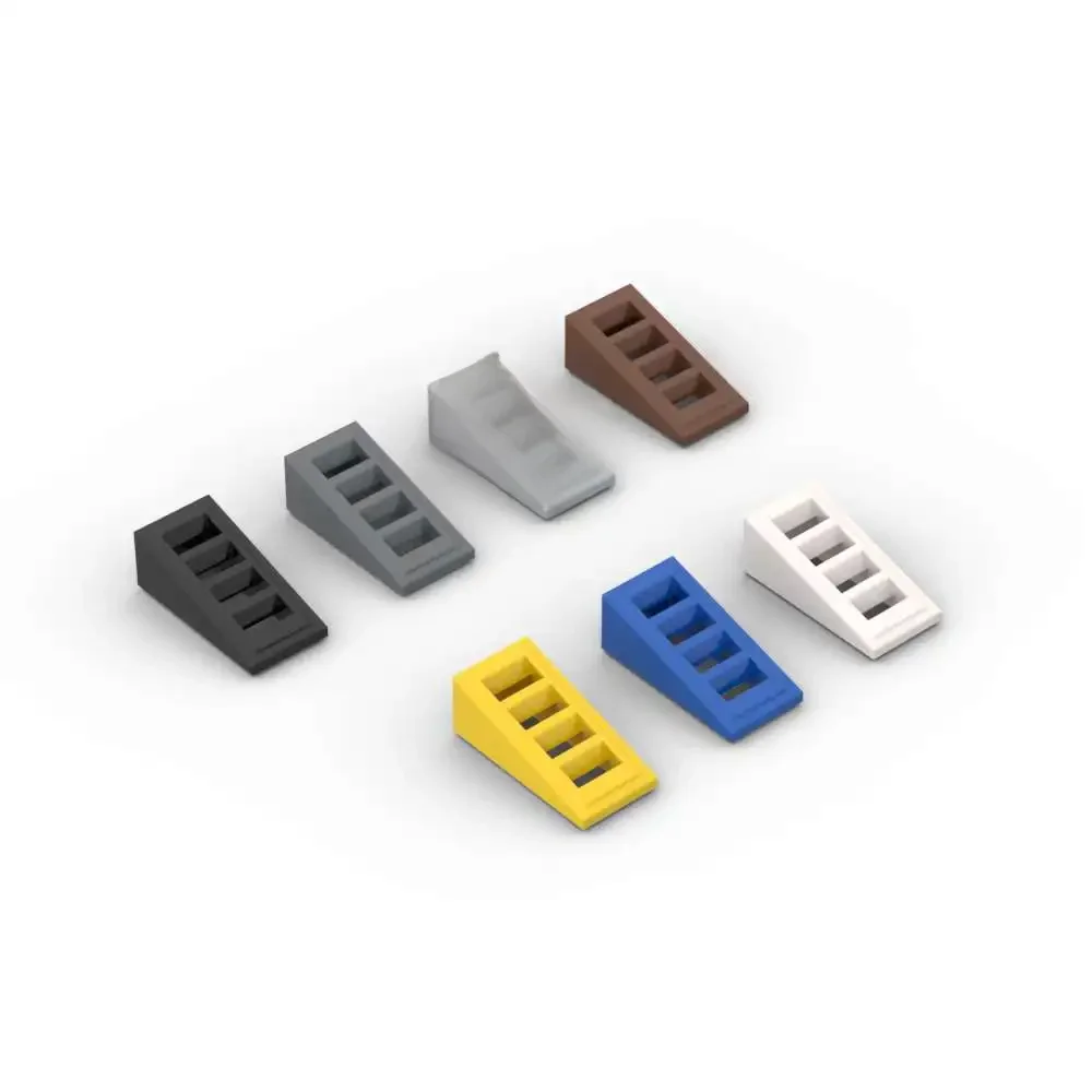 MOC 10 pièces 61409 pente 18 2x1x2/3 avec Grille blocs de construction Kit idée briques idée éducative bricolage jouet enfants anniversaire enfant cadeau