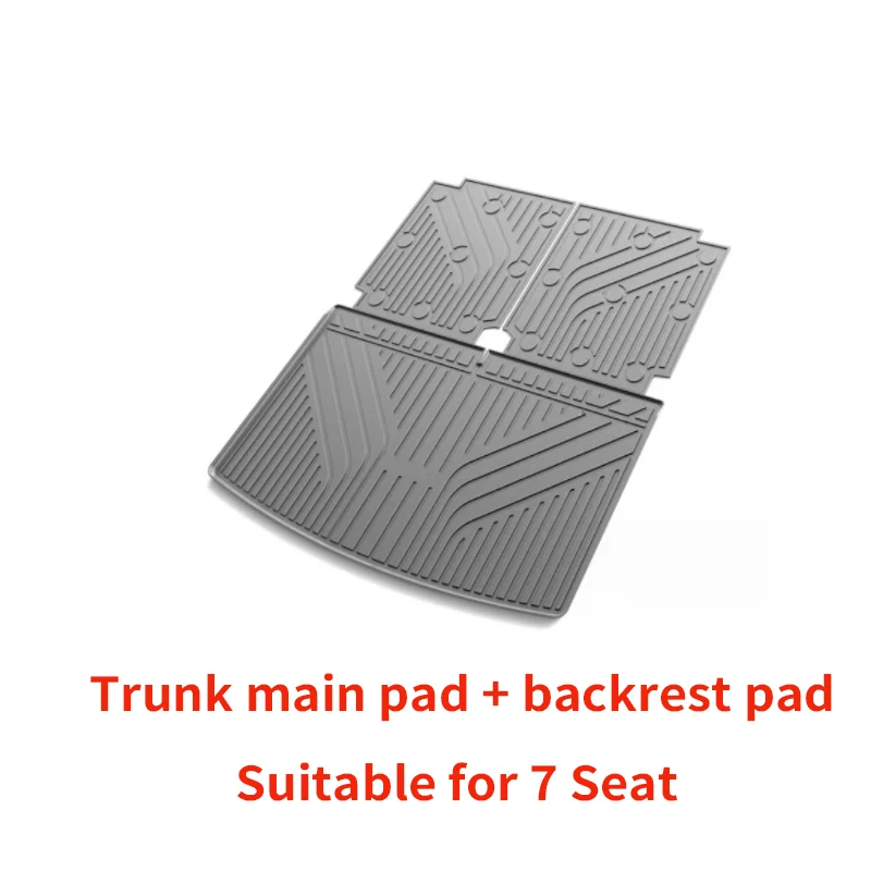 for Volkswagen VW Atlas Teramont R-Line 2018~2023 TPE Car Boot Liner Cargo Rear Trunk Mats Luggage FLoor Tray Waterproof Carpet