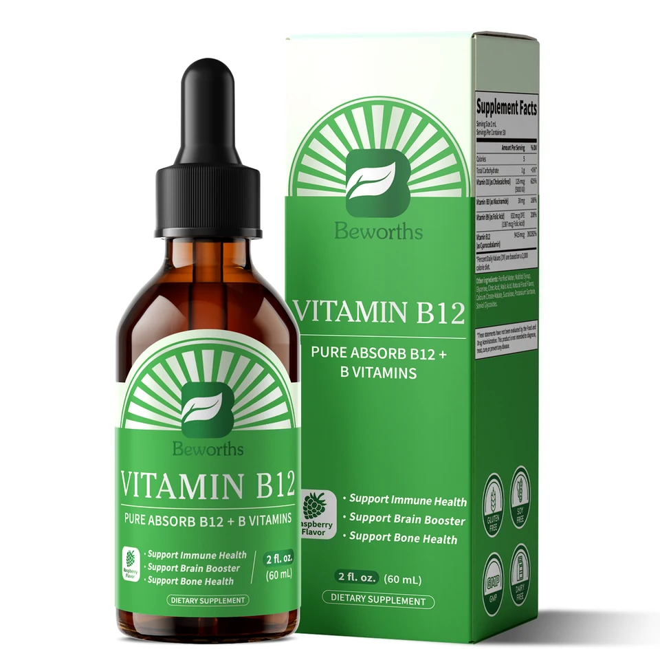High Bioavailability Vitamin B12 and D3 Drops