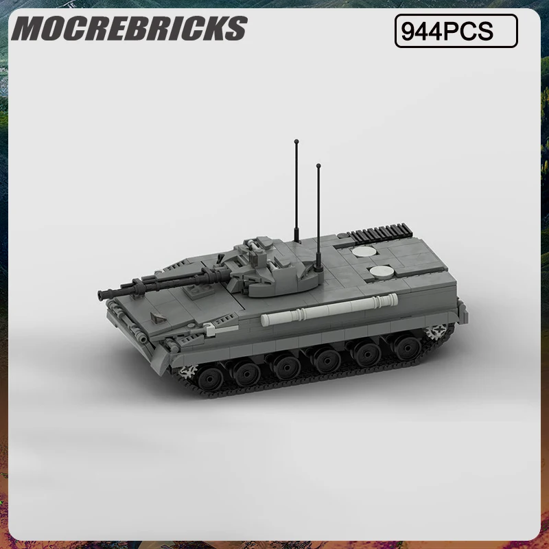 WW II Military Series BMP-3 IFV Tank Building Block Model Kit MOC DIY Assembling Bricks Children's Toys Christmas Puzzle Gifts