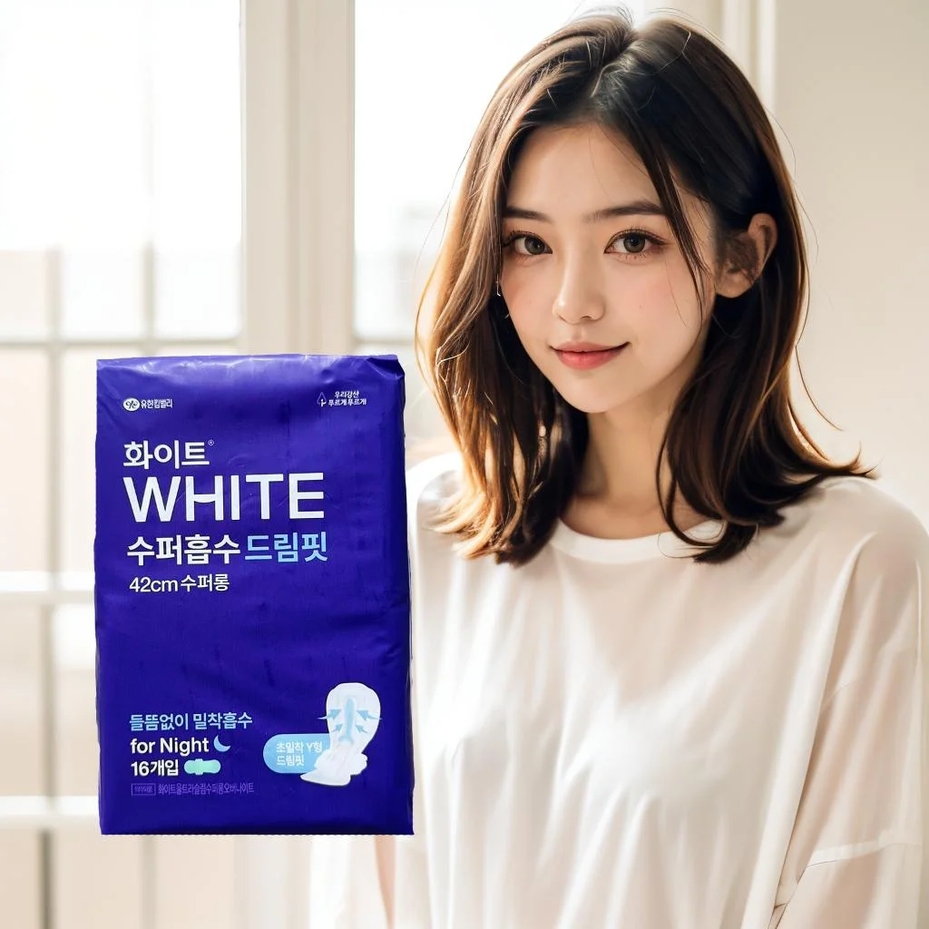 White Super absorbing dream fit super long over night 16 pieces