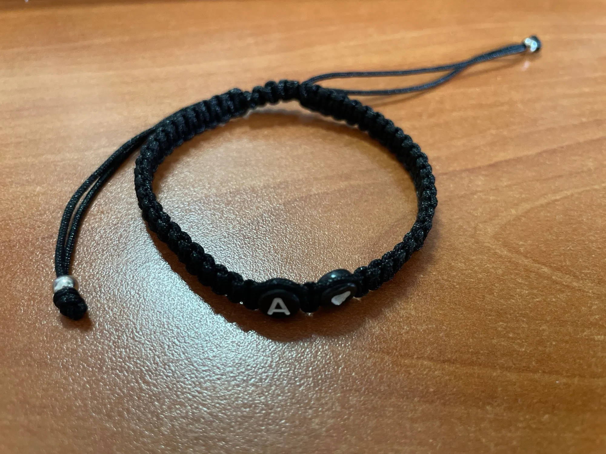 26 Letters Initial Heart Bracelets Handmade Adjustable A-Z Name Braided Bracelets For Women Men Friendship Jewelry Gifts photo review