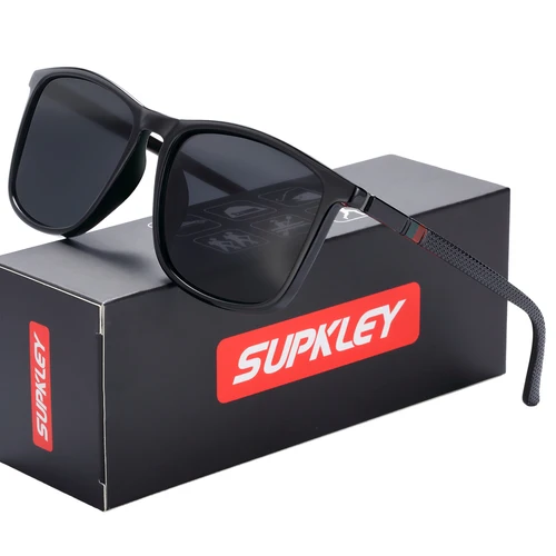 Imagen 1 del producto SUPKLEY Gafas de sol polarizadas deportivas para hombres y mujeres Gafas de sol con protección UVA y B Accesorio de gafas cómodas