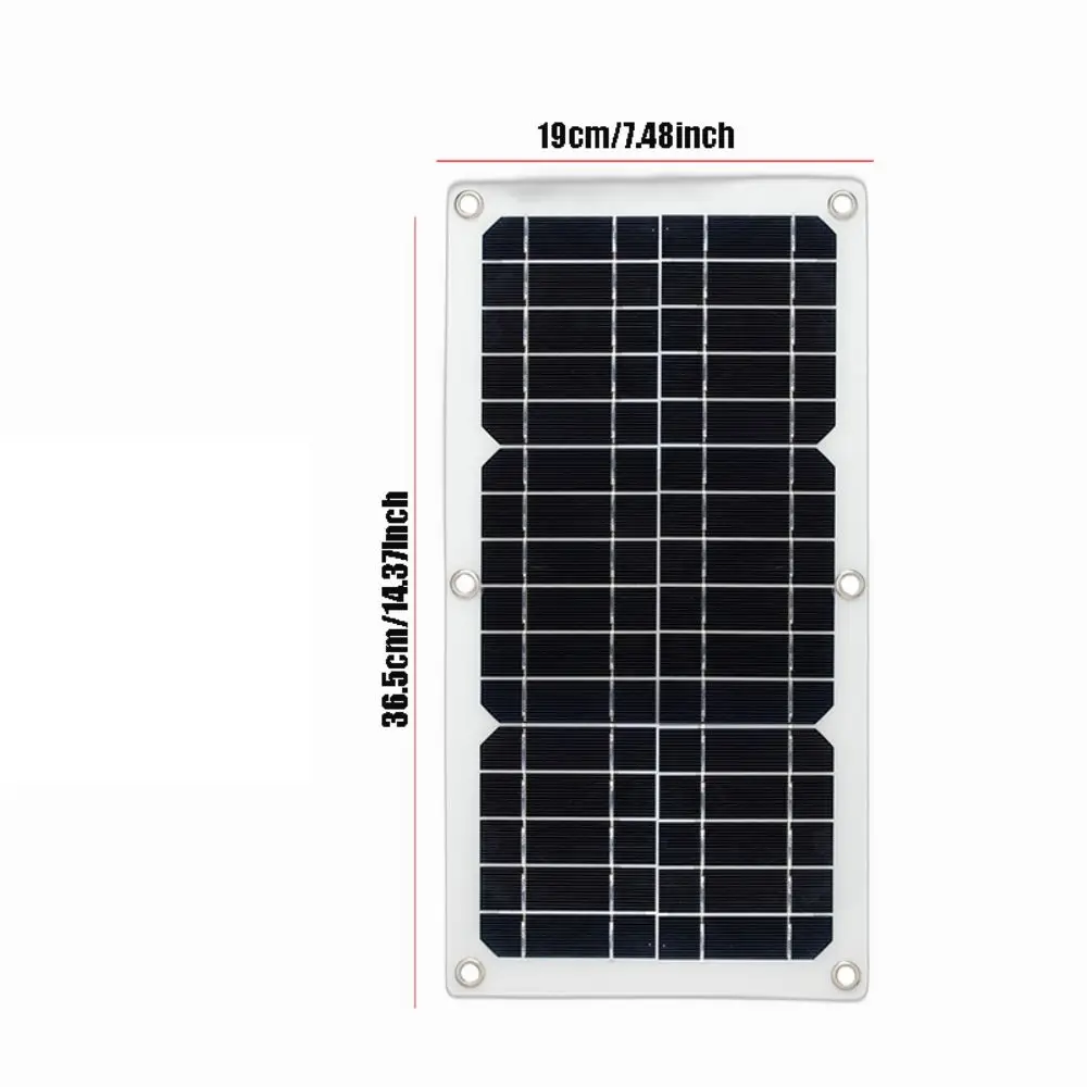 20W 12V Solar Panel Charger USB Charging Function, Portable Waterproof Solar Trickle Charger for Car and Boat