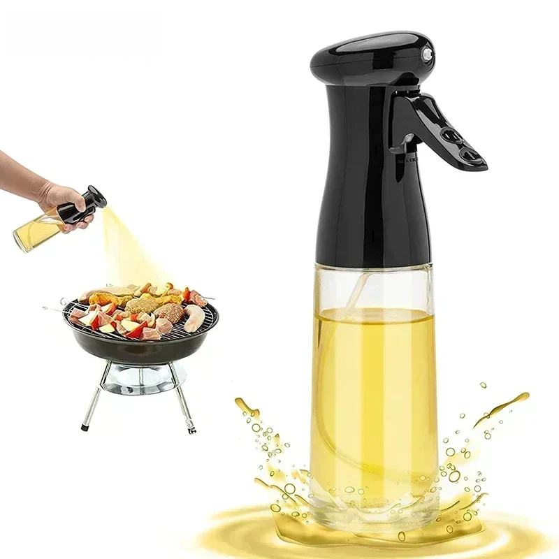 Pulvérisateur d'huile d'olive 200/300/500ml, bouteille de pulvérisation d'huile de cuisson pour barbecue, pulvérisateur d'huile d'olive, bouteilles de pulvérisation d'huile de vinaigre