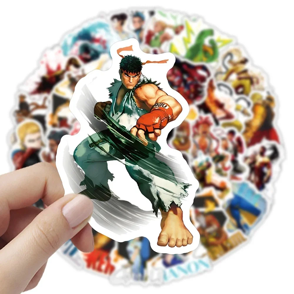 10/60 PIÈCES Street Fighter Autocollants SNK VS. CAPCOM Jeu Étanche BRICOLAGE Autocollants Décoration Ordinateur Portable Guitare Valise Graffiti