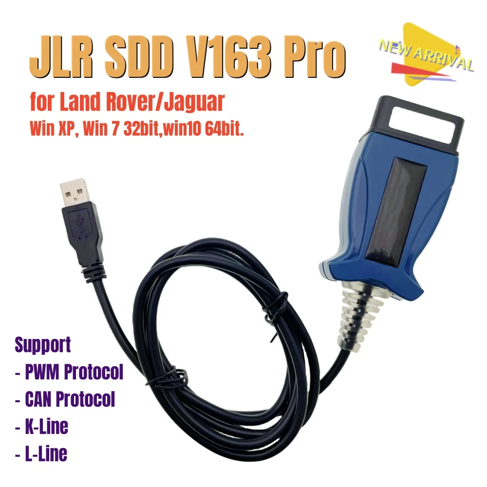JLR SDD J2534 Passthru Cable V163 V165 OBDII Scanner for Jaguar for Land Rover Auto Diagnostic Tool Support Win10