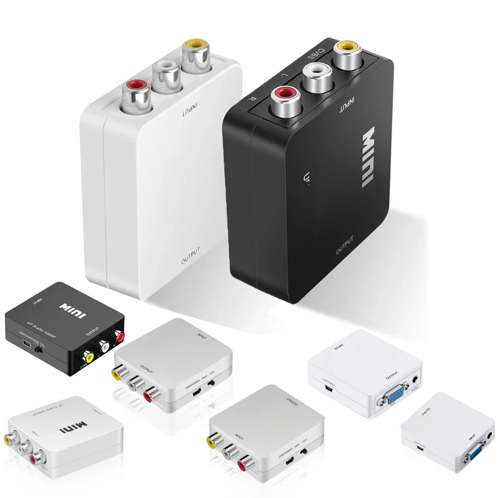 Adapter AV RCA na HDMI Adapter HDMI na AV RCA Adapter HDMI na VGA na HDMI Konwerter AV na VGA VGA na AV RCA dla Xbox360 DVD PS3 — zdjęcie produktu 7